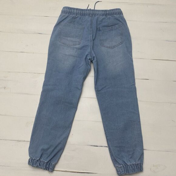 No Boundaries Boyfriend Jogger Pant Light Wash Mid Rise Juniors 7-9 - Picture 14 of 15